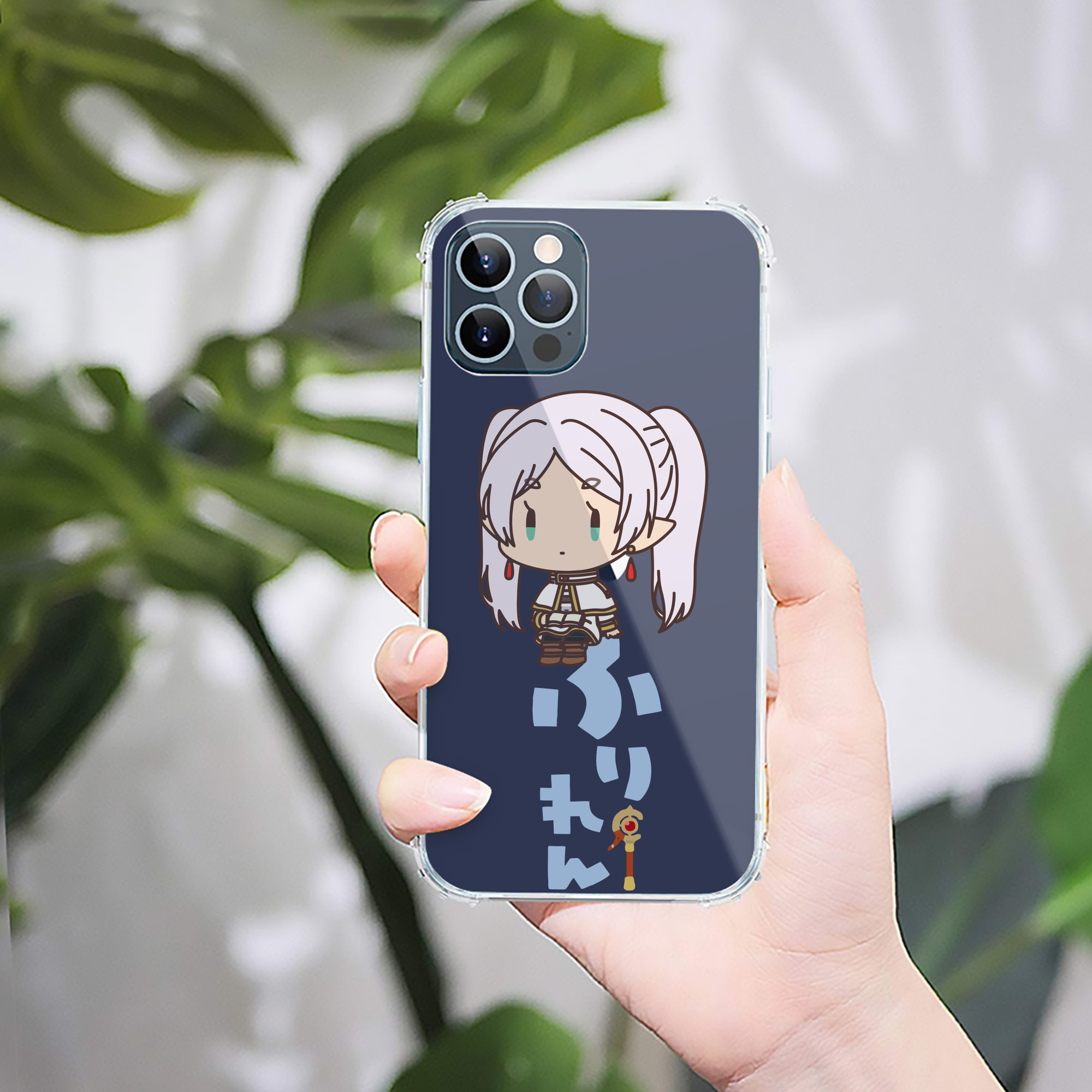 （画像用） 葬送のフリーレン Frieren 【iPhone 12シリーズ対応】透明スマホケース（クリアソフトケース）